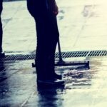 The squeegee protects the floor